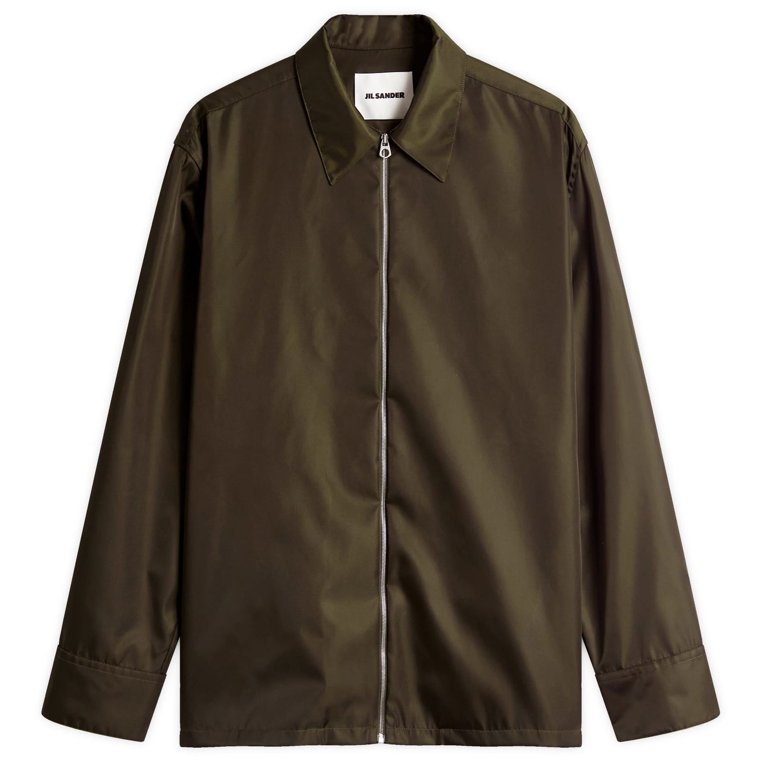 Ветровка Jil Sander Jil Sander Zip Through Nylon Overshirt Зелено | J22DL0301-J70147-302, 1