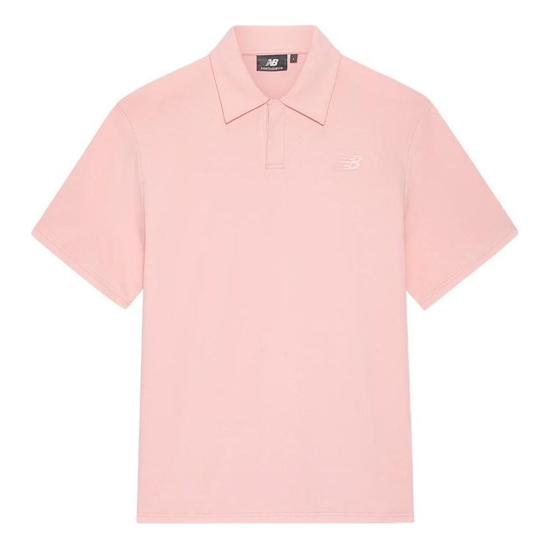 Поло тениска New Balance Nice Rice Polo Shirt Розово | 5FD27041-PK