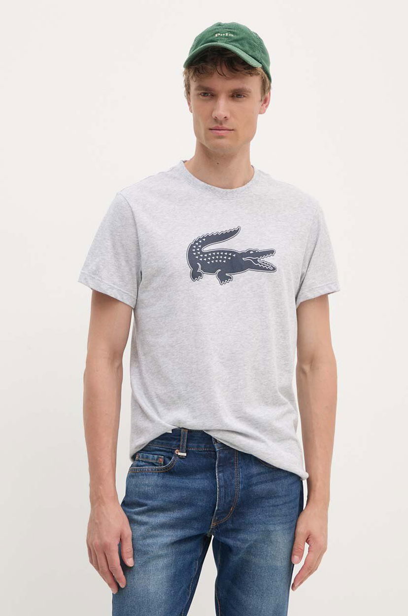 Тениска Lacoste T-Shirt With Print Сиво | TH2042.MNC