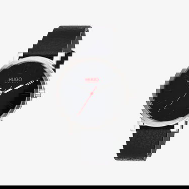 Часовник BOSS Rase Round Dial Leather Strap Wrist Watch Черно | 1530115, 1