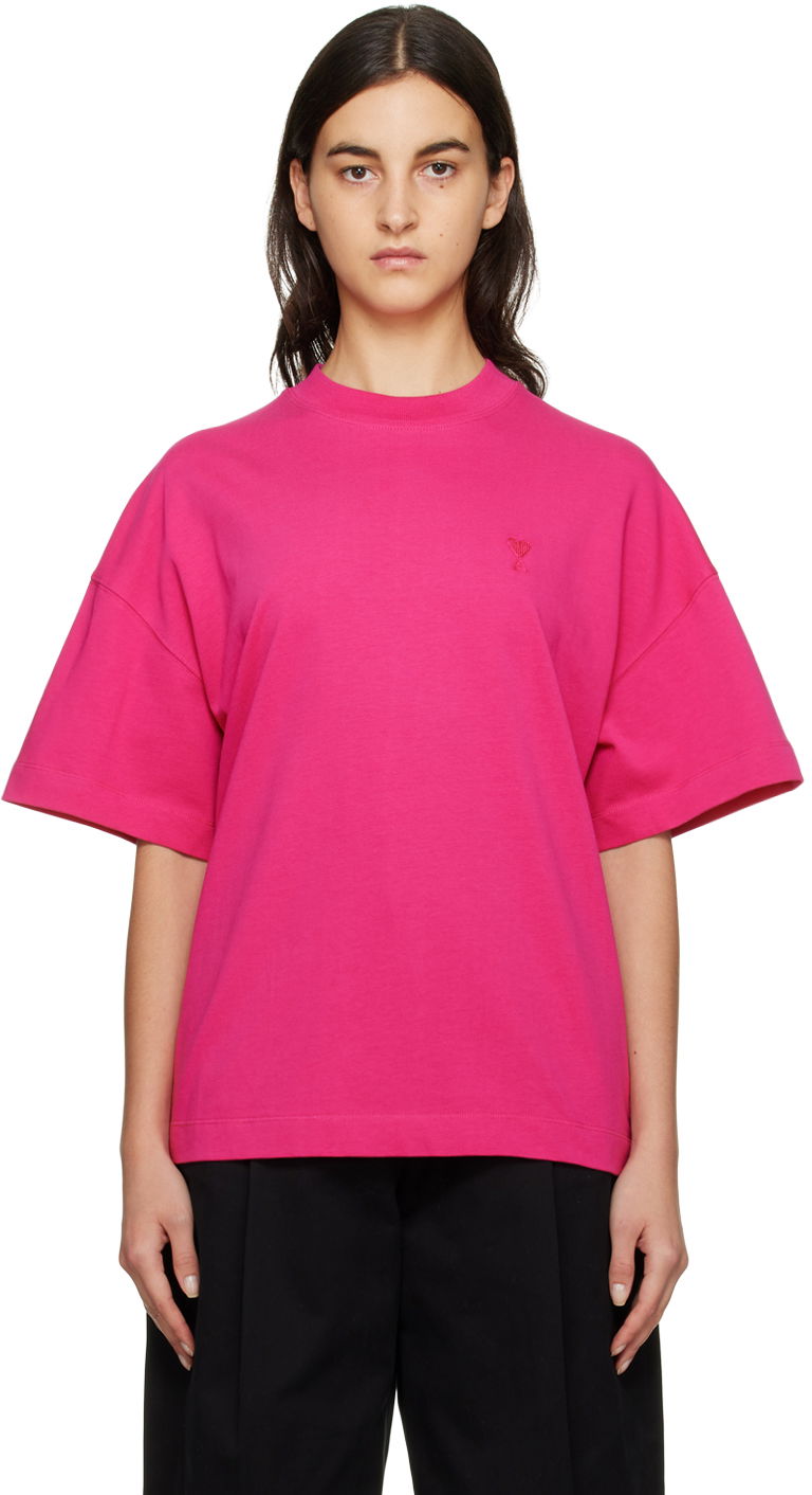 Тениска AMI T-Shirt Розово | UTS012.726, 0