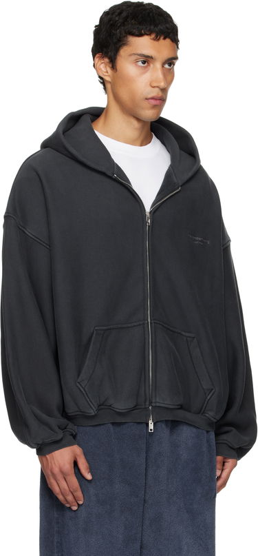 Суитчър Alexander Wang Alexander Wang Zip Hoodie Бяло | UCC3252065, 4