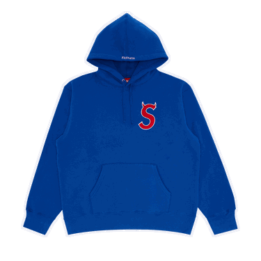 Суитчър Supreme S Logo Hooded Sweatshirt "Royal" Тъмно синьо | FW22SW36 ROYAL, 0