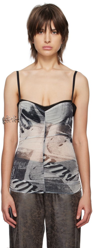 Потник Miaou Miaou Renzo Semi-Sheer Printed Tank Top Многоцветен | 7064PM1EYR, 0