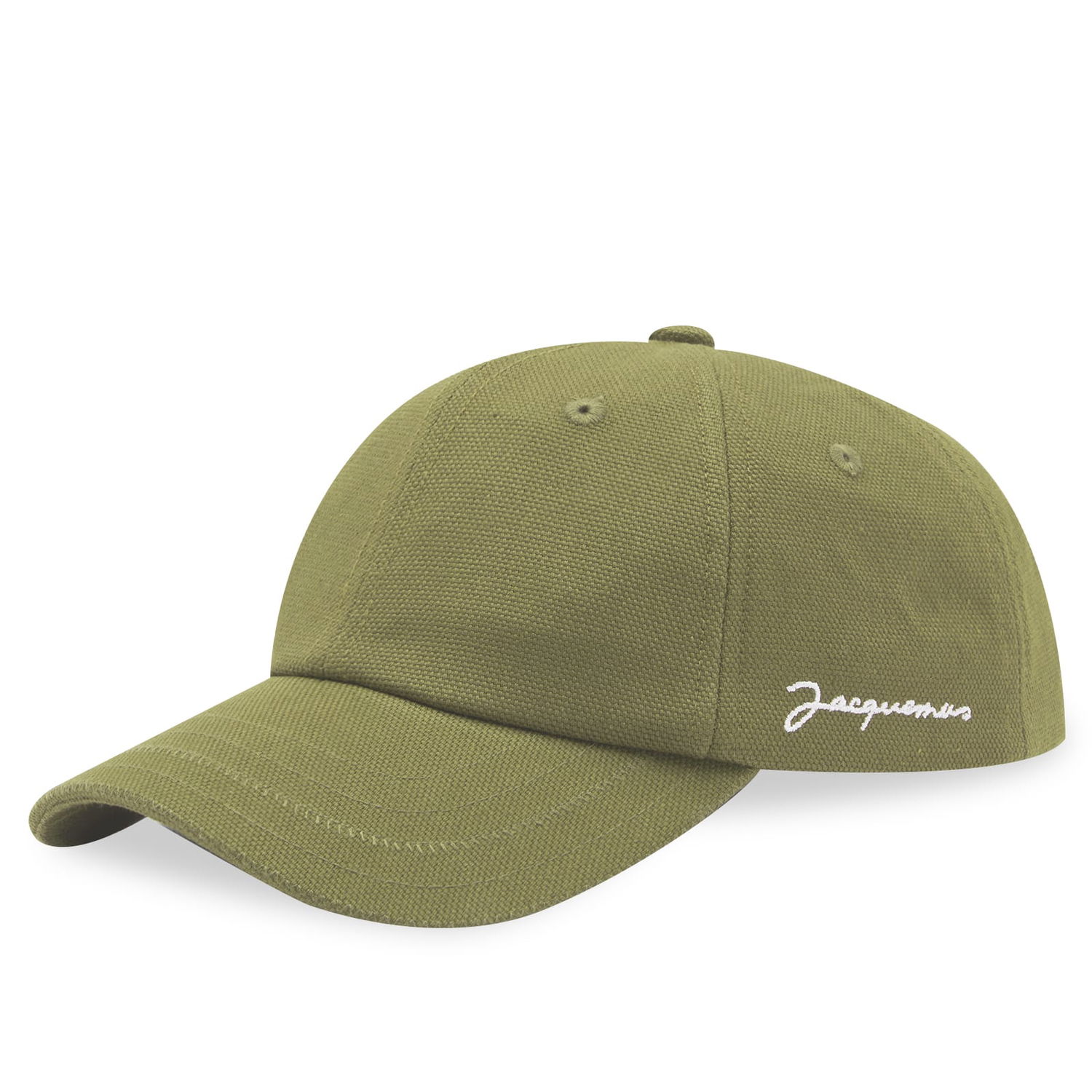 Шапка с козирка Jacquemus Script Logo Cap Khaki Зелено | 23H216AC009-5012-560, 0