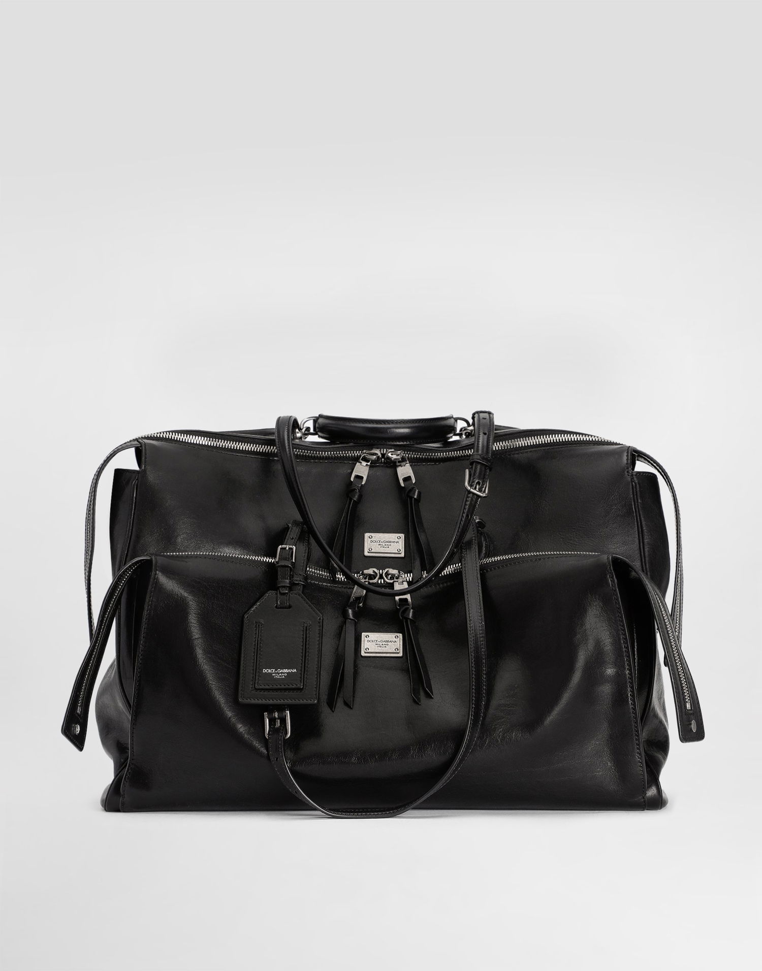 Чанта за пътуване Dolce & Gabbana Dolce & Gabbana Vittoria Calfskin Travel Bag Черно | BM2581AH85080999, 0