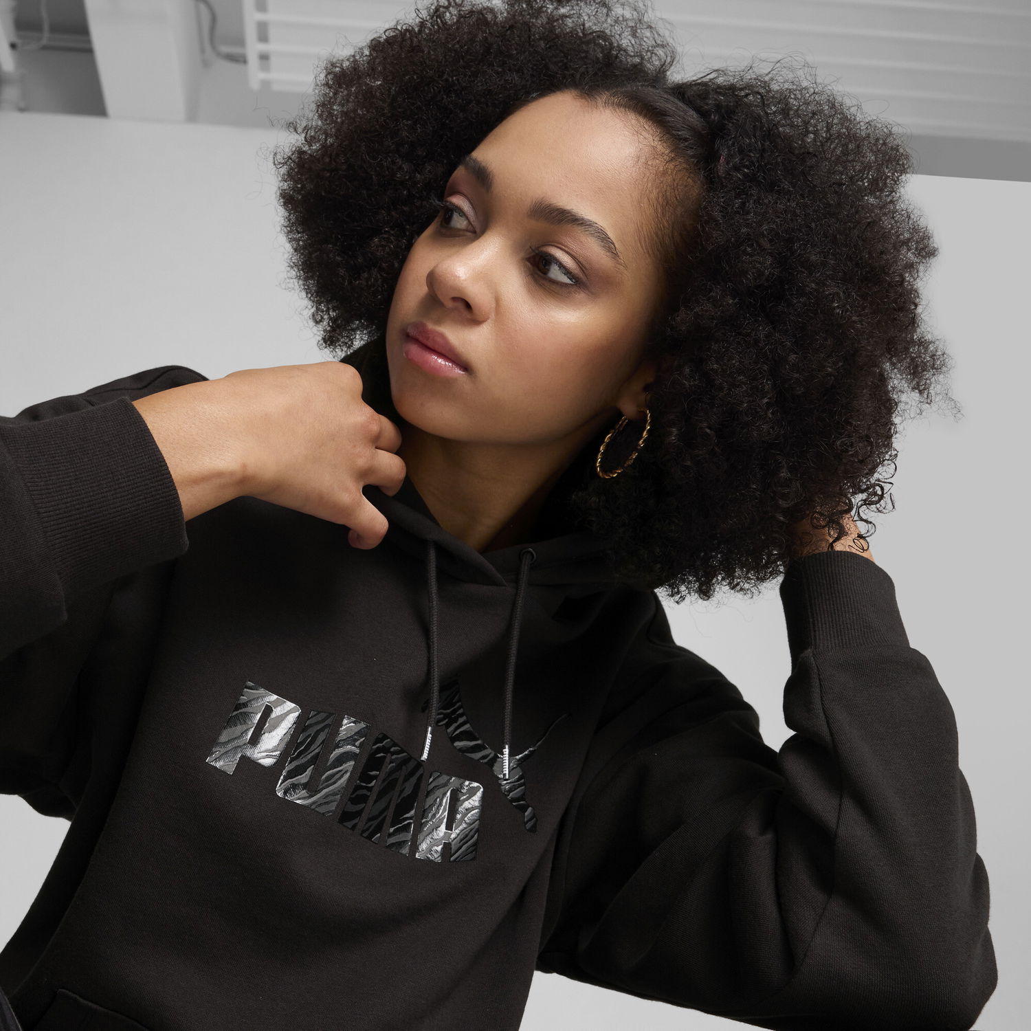 Суитчър Puma ESS+ Animal Hoodie Черно | 681492_01, 1