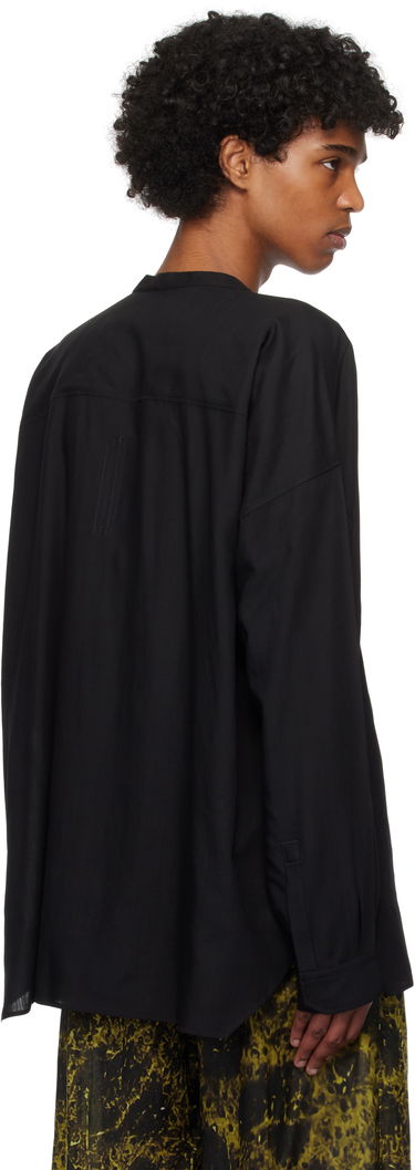 Риза Rick Owens Rick Owens Hollywood Lido Larry Shirt Черно | RU01E5294 WG, 2