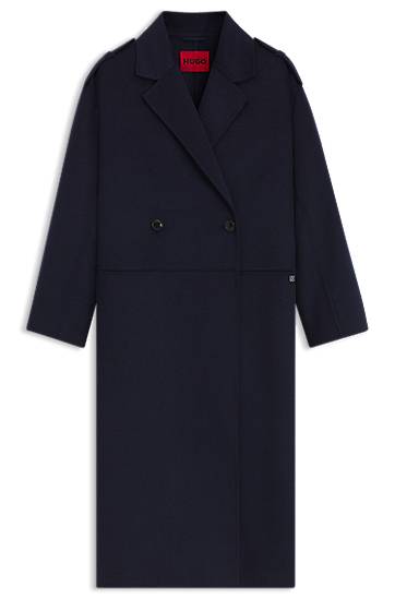 Палта BOSS Oversized Double-Breasted Coat Тъмно синьо | 50542299, 0