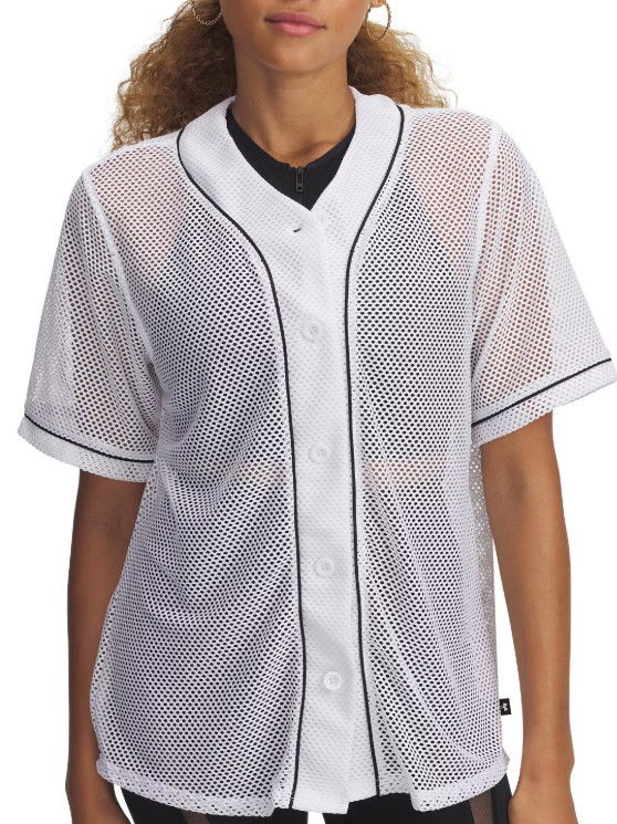 Фланелка Under Armour Under Armour Sportstyle Mesh Baseball Jersey Бяло | 1389637-100, 0