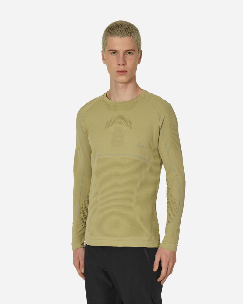 Тениска ROA Seamless Athletic Longsleeve Top Sage Green Зелено | RBMW0100FA72 GRN0002