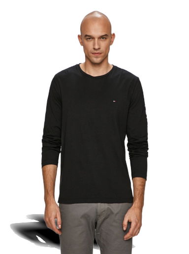 Тениска Tommy Hilfiger T-Shirt - Long sleeve Черно | MW0MW09096