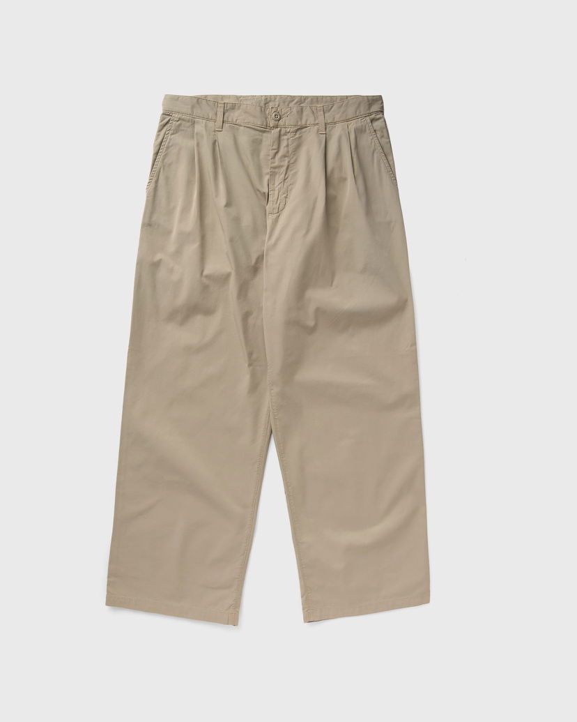 Панталони Carhartt WIP Evan Pleated Cropped Trousers Бежово | I035563-G1.GD