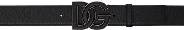 Колани Dolce & Gabbana Deerskin-Print  Belt With Logo Buckle Черно | BC4675AT489, 0
