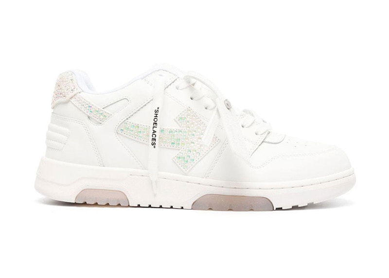 Кецове и обувки Off-White Out Of Office OOO Low Tops White Strass Arrow Бяло | OMIA189F22LEA0090101, 0
