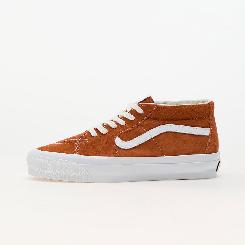 Скеитбординг Vans Sk8-Mid Reissue 83 LX Pig Suede Amber Кафяво | VN000CQQ8B91