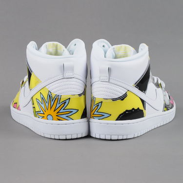 Кецове и обувки Nike SB Dunk High Premium DLS QS Бяло | 748751-177, 3