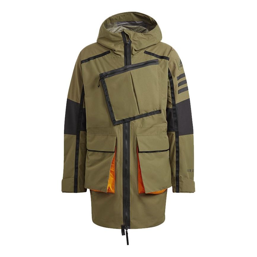 Дъждобран adidas Originals Xploric RAIN.RDY Parka Зелено | GQ2399, 0