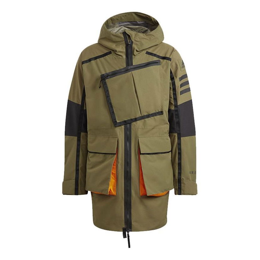 Дъждобран adidas Originals Xploric RAIN.RDY Parka Зелено | GQ2399