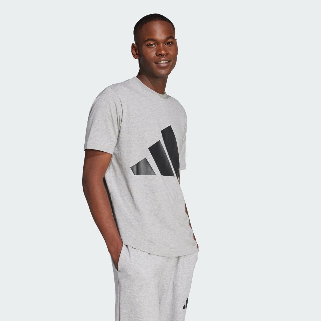 Тениска adidas Performance Essentials Big Logo T-Shirt Сиво | JE8948, 1
