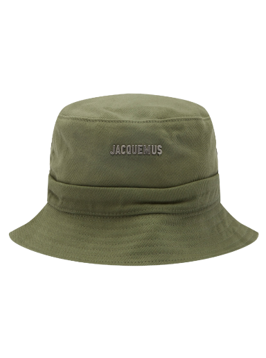 Шапка Jacquemus Logo Bucket Hat Зелено | 22H223AC001-5012-560