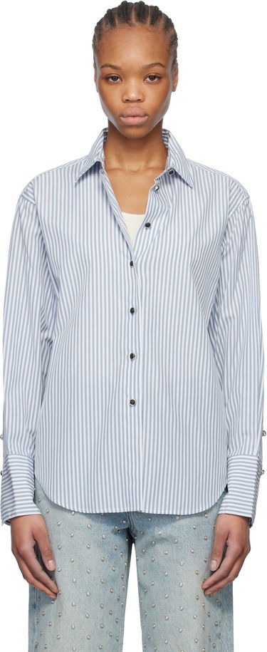 Риза rag & bone rag & bone Eve Striped Shirt Синьо | WAW24HA0184618, 0