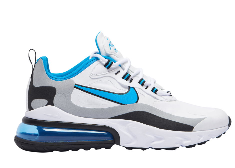 Кецове и обувки Nike Air Max 270 React White Sky Blue Бяло | CT1280-101, 0