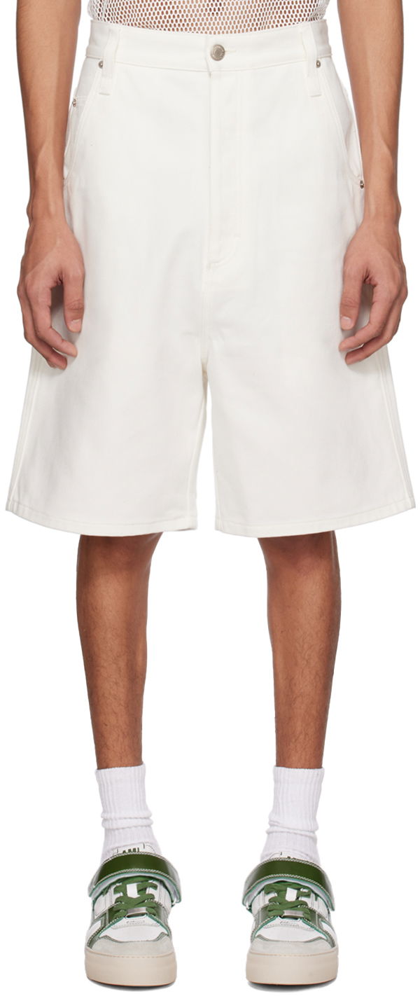 Къси панталони AMI AMI Paris Alex Shorts Бяло | HSO600.CO0033, 0