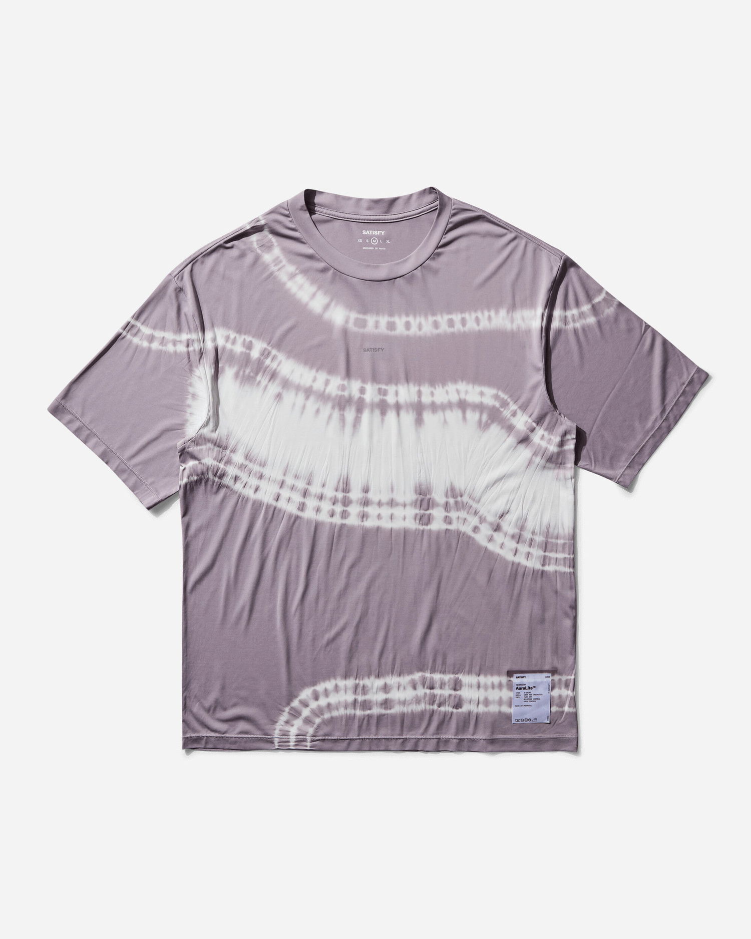 Тениска Satisfy AuraLite Tie-Dye T-Shirt Лилаво | 11000 TDMD-SA, 1