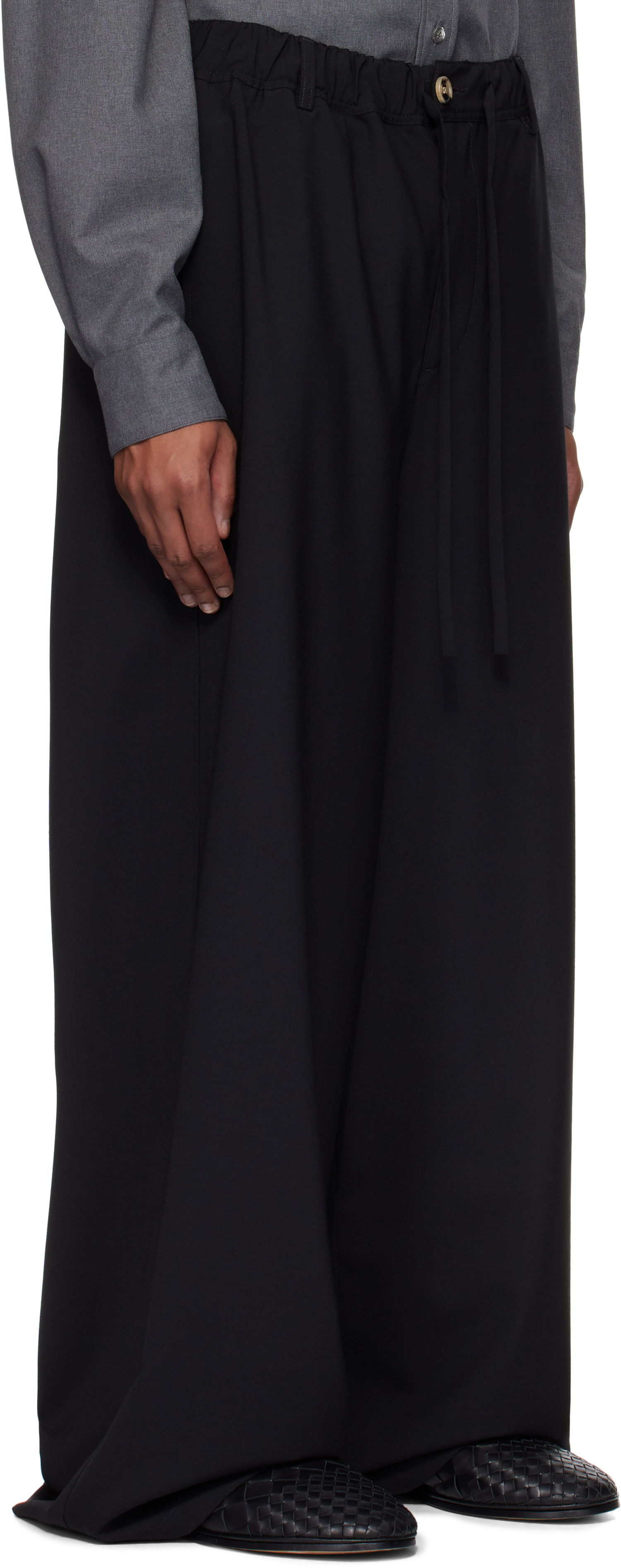 Панталони Marni Marni Wool Wide-Leg Trousers Черно | PUMU0290A1 UTP771, 1