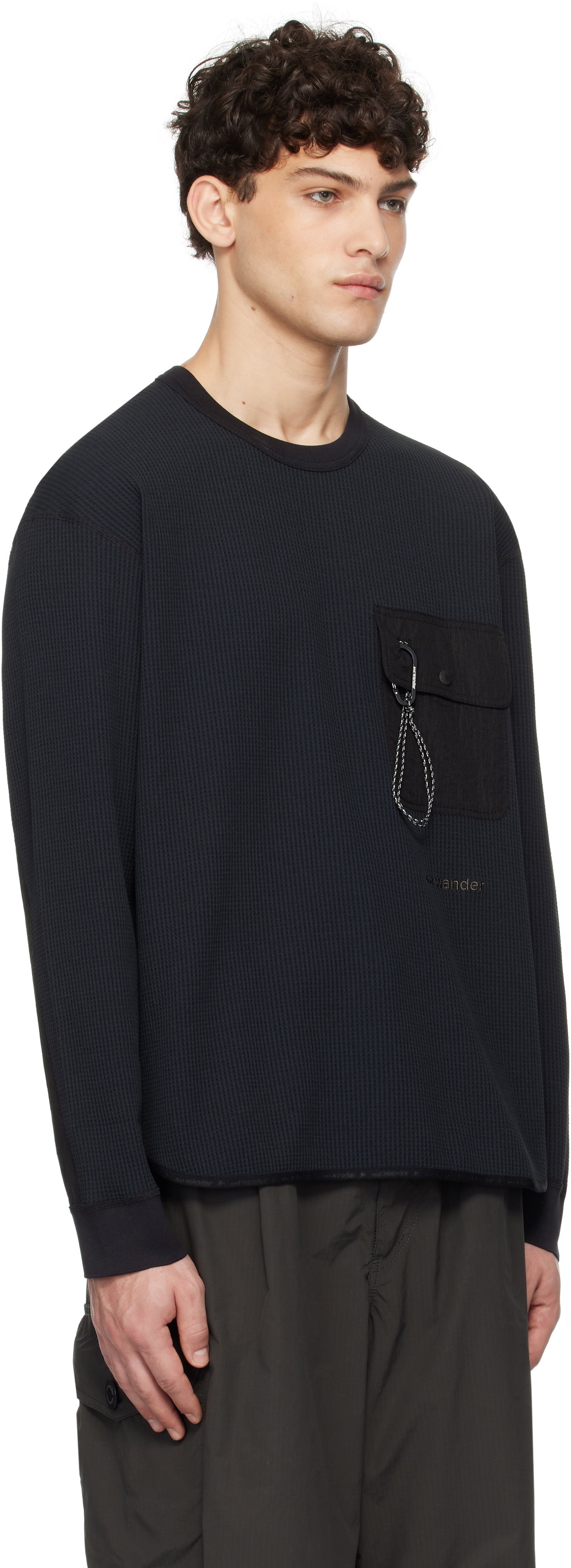 Пуловер and wander Wander Waffle Long Sleeve T-Shirt  | 5744284168, 1