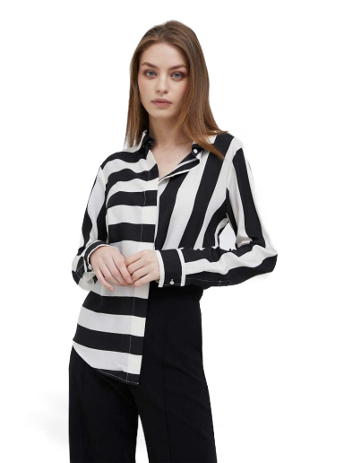 Mixed Stripe Button Up Shirt