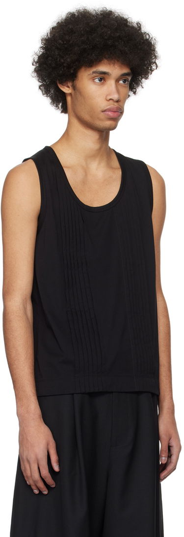 Потник Simone Rocha Simone Rocha Double-Pleated Tank Top Черно | 5234 0553, 1