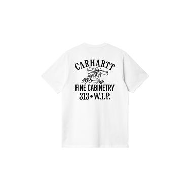 Тениска Carhartt WIP Carhartt WIP Cabinetry Short Sleeve T-Shirt Бяло | I034779_7, 5