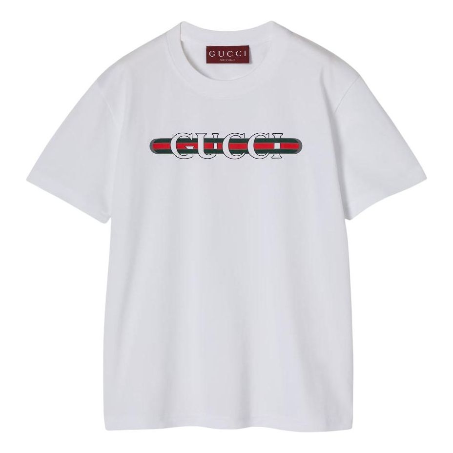 Тениска Gucci Gucci T-Shirt Lido Бяло | 787299-XJGNW-9074, 0