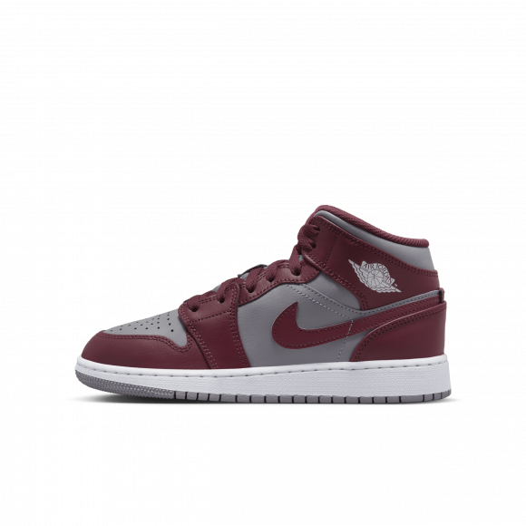 Кецове и обувки Jordan Air 1 Mid "Team Red" GS Бургунди | DQ8423-615, 1