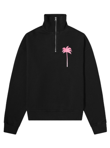 Суитчър Palm Angels Funnel Neck Sweat Черно | PMBA044S21FLE0011032