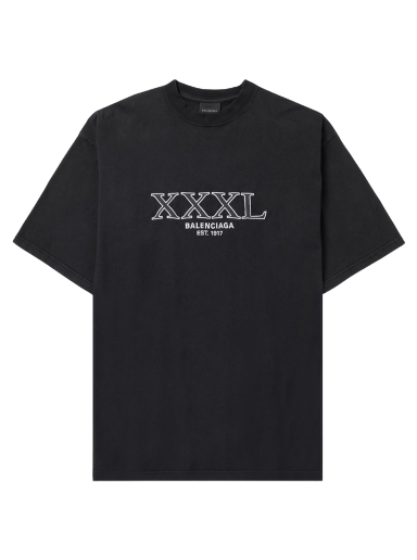 Тениска Balenciaga Large Fit T-Shirt Черно | 641675 TNVD8 1070
