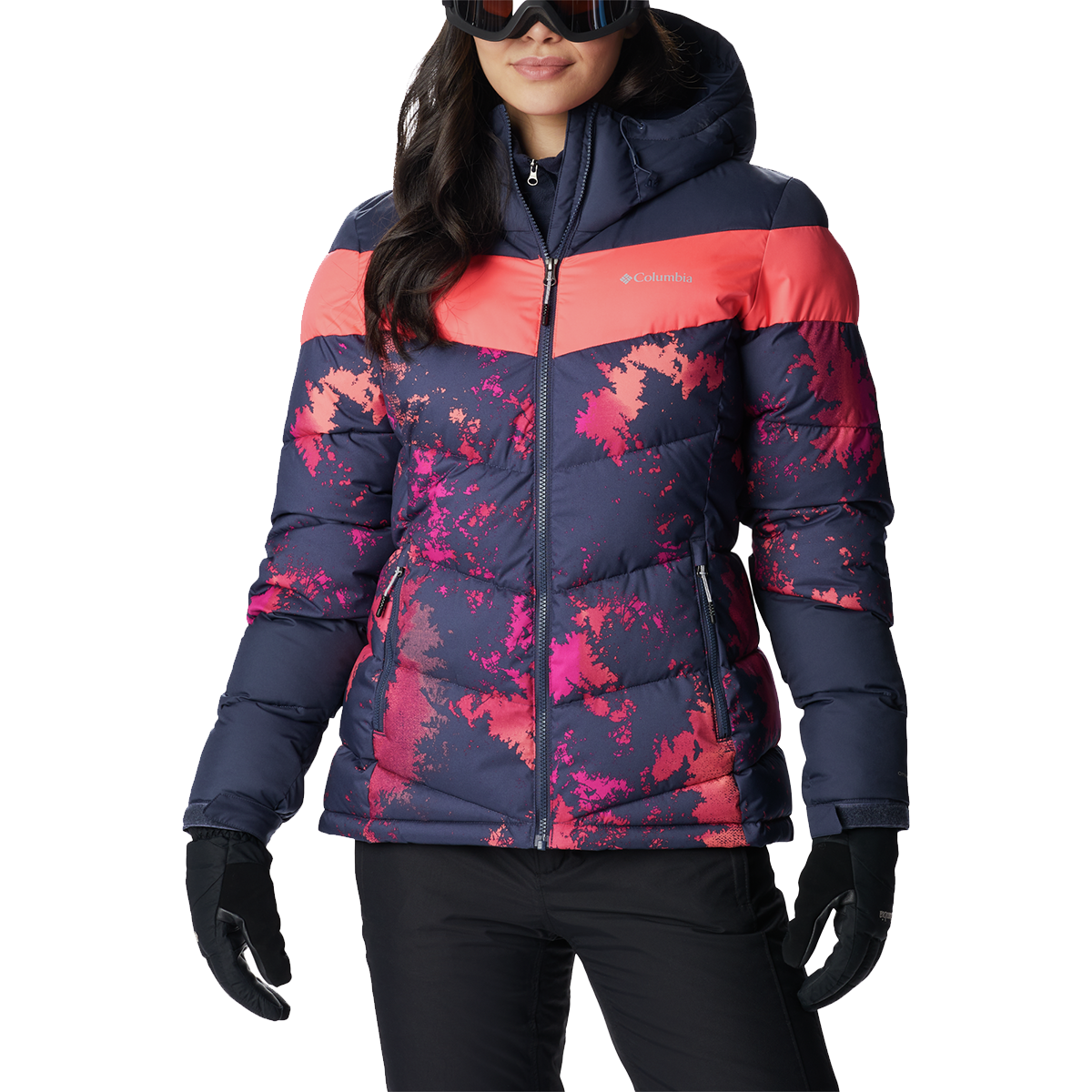 Пухо яке Columbia Abbott Peak Insulated Hooded Puffer Jacket with Abstract Print Многоцветен | 1909971466, 0