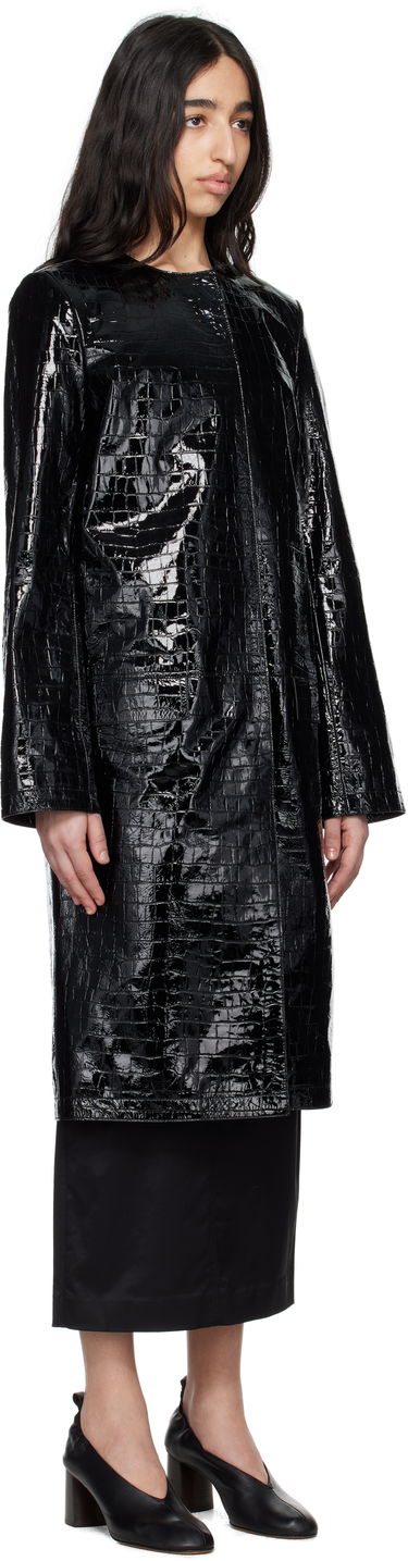 Палта TOTEME TOTEME Croco-Embossed Leather Coat Черно | 252-WRO0219-LE0129, 1