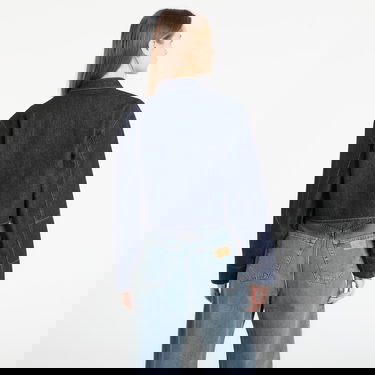 Яке CALVIN KLEIN Cropped Stand Collar Zip Denim Jacket Тъмно синьо | LV047E731G N8D, 3