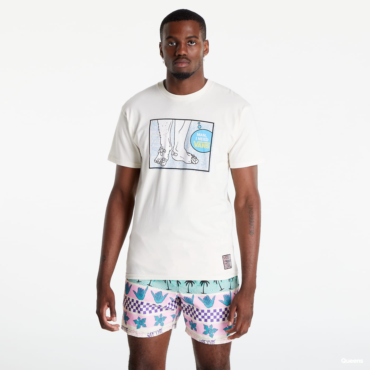 Тениска Vans Stranger Things x Reversible T-Shirt Бяло | VN0007RK3KS, 0