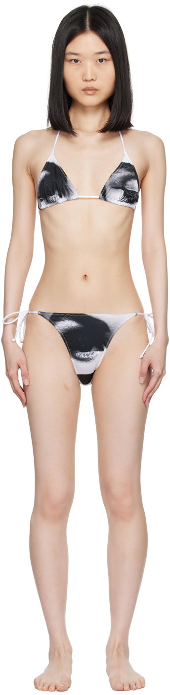 Бански Jean Paul Gaultier Jean Paul Gaultier 'The Eyes And Lips' Bikini Бяло | 24/30-F-BS008-J552-0100