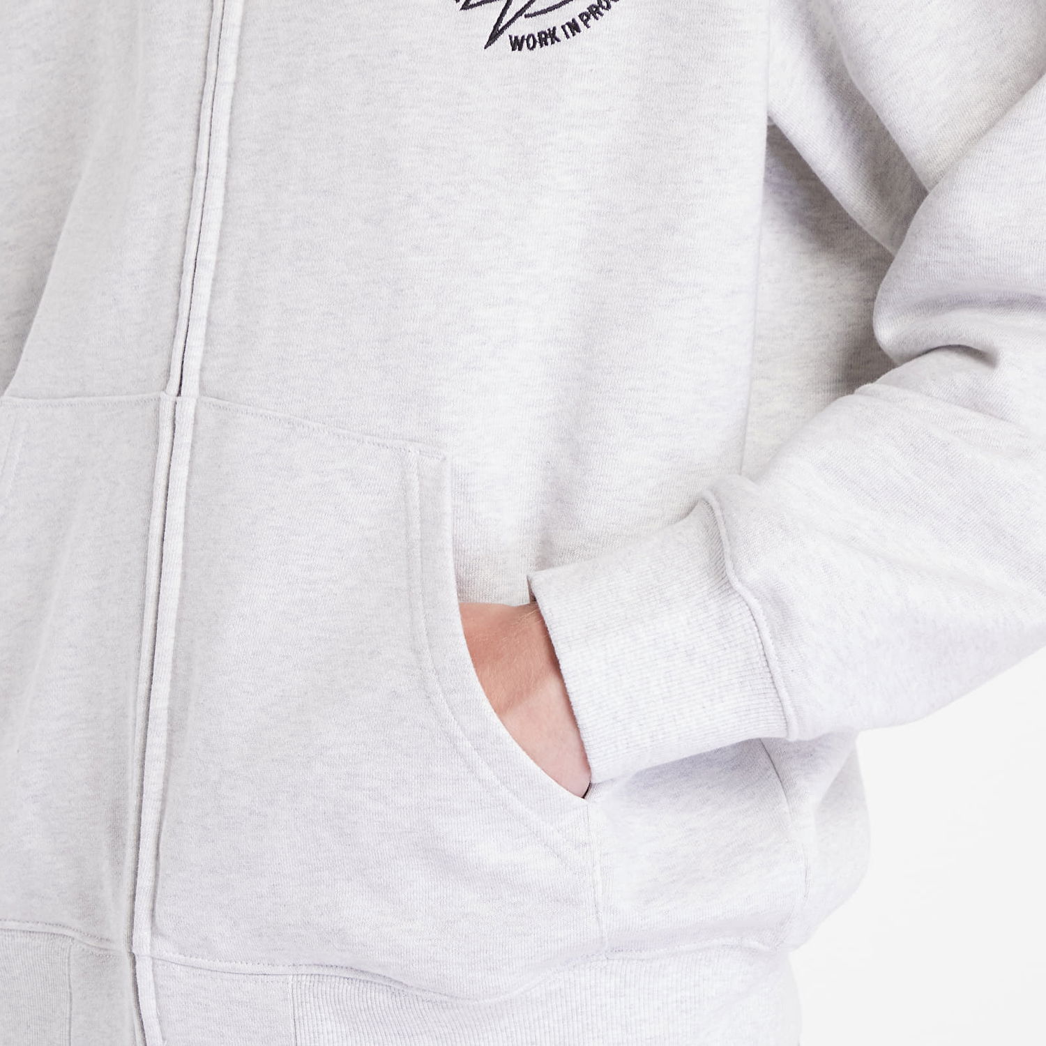 Суитчър Carhartt WIP Ablaze Hoodie UNISEX Ash Heather/ Black Сиво | I033623.00OXX, 1