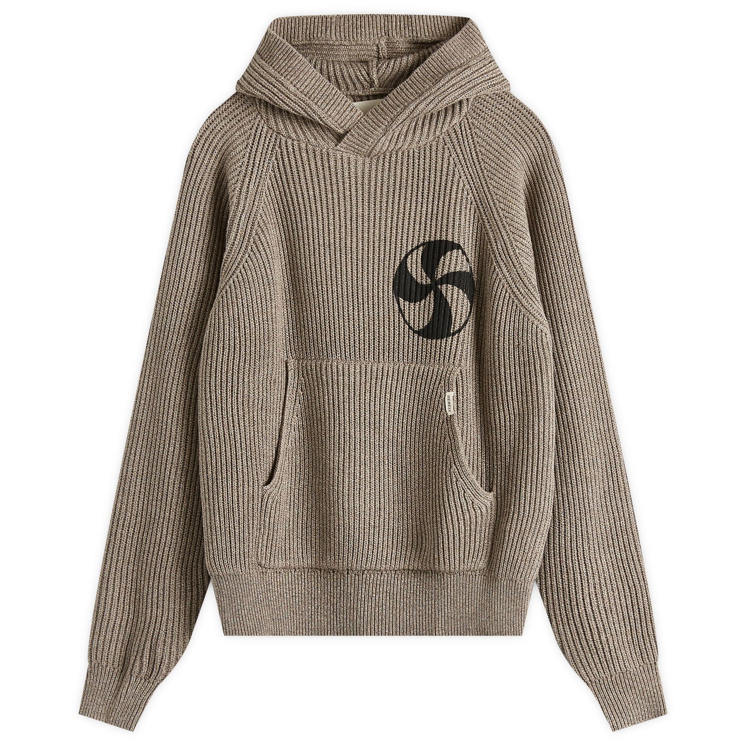 Пуловер Heresy Heresy Women's Hodge Knit Hoodie, Size Large Кафяво | HSS25-KW01-BRW, 1