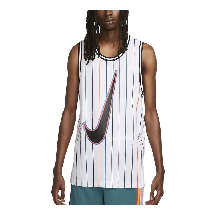 Потник Nike Striped Basketball Jersey Бяло | DX0436-100