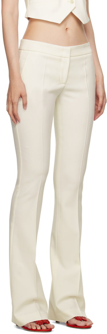 Панталони Blumarine Blumarine Flared Dress Pants Бяло | A322P098A, 1