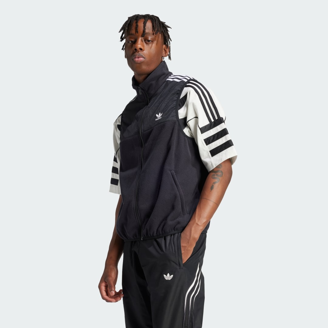 Жилетка adidas Performance Adicolor 3-Stripes Microfleece Черно | IZ4799, 1