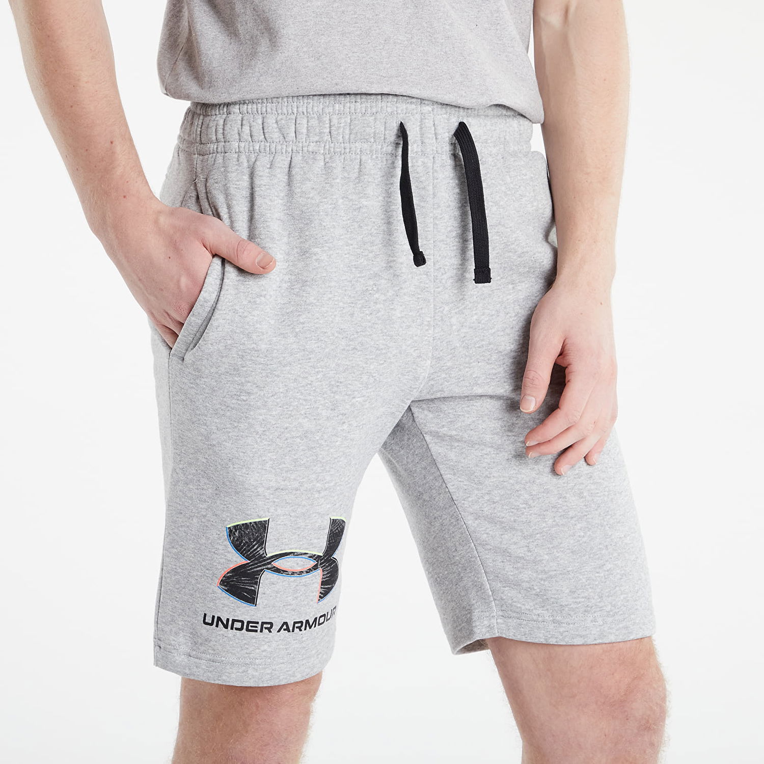 Къси панталони Under Armour Rival Flc Graphic Short Сиво | 1370350-011, 0