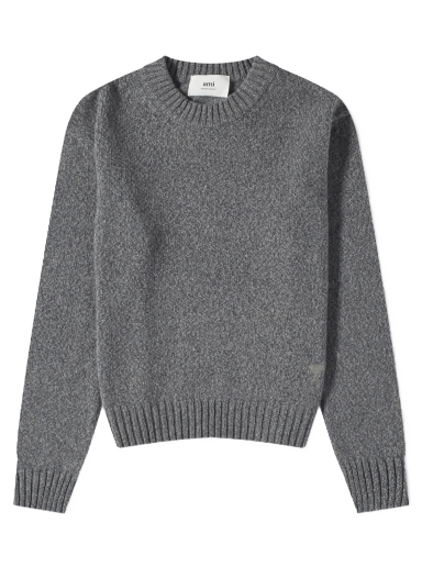 Пуловер AMI Tonal Heart Cashmere Crewneck Сиво | HKS127-005-055